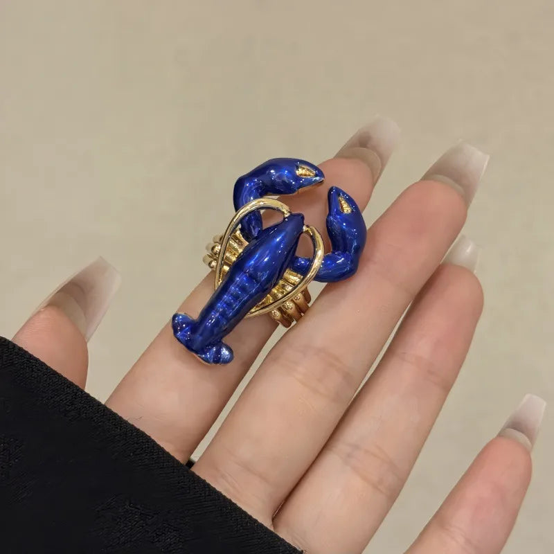 Tide Lobster Open Ring