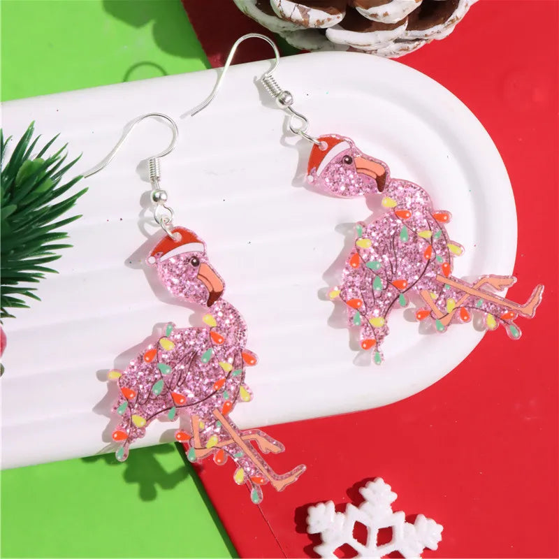 Acrylic  Flamingo Style Earrings