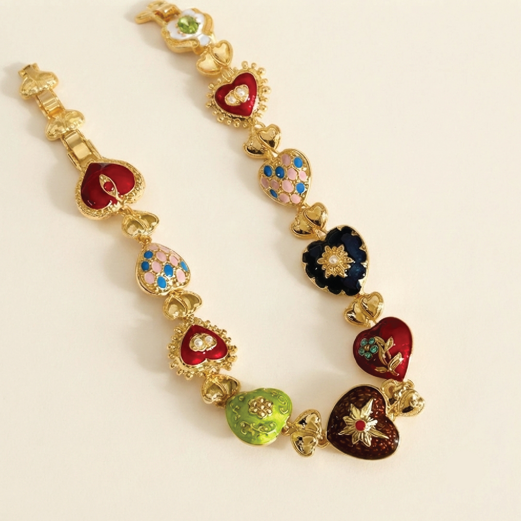 Retro Statement Necklace for Women | Gold-Plated Fashion Jewellery