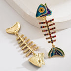 Ocean Luxe Pearl Fishbone Earrings