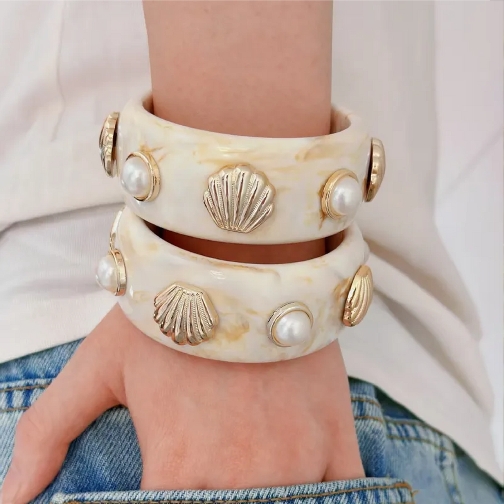 Shell Acrylic Bracelet ( 1 Piece )