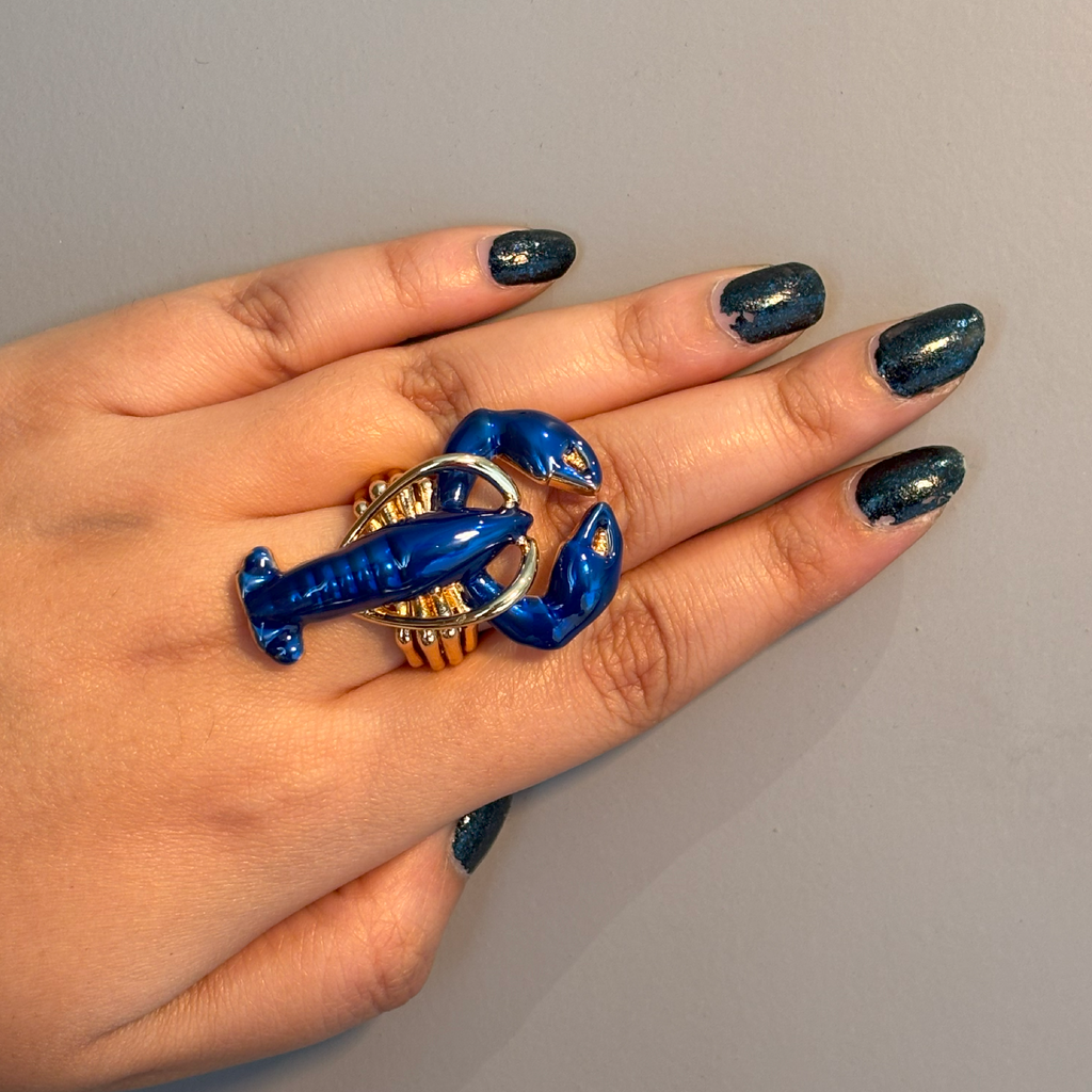 Tide Lobster Open Ring