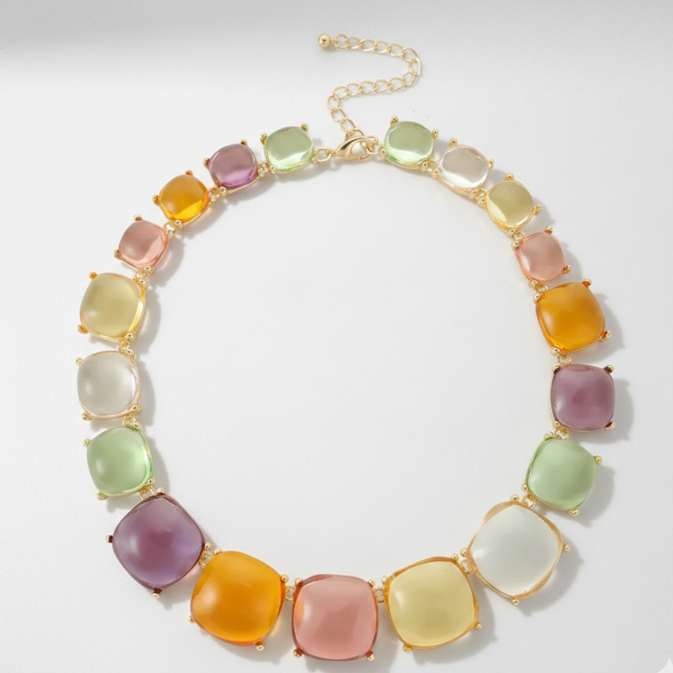 Charm Resin Jewelry Set