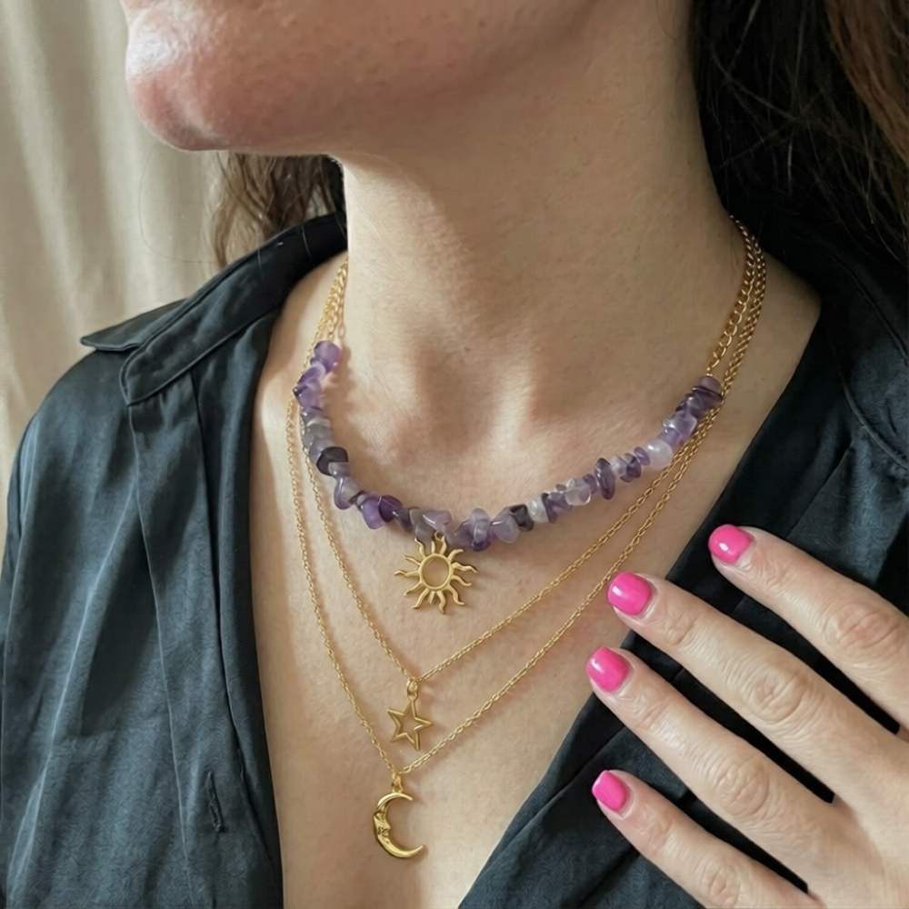 Luna Star Glow Necklace Set
