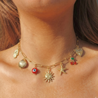Sun Kissed Charms Necklace