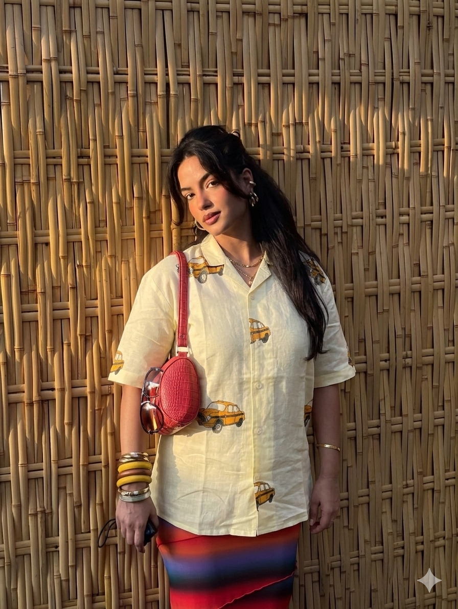 Handcrafted Cotton Tunic Shirt for Women