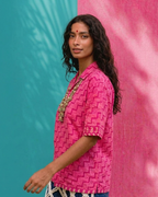 Handwoven Cotton Short Sleeve Shirt