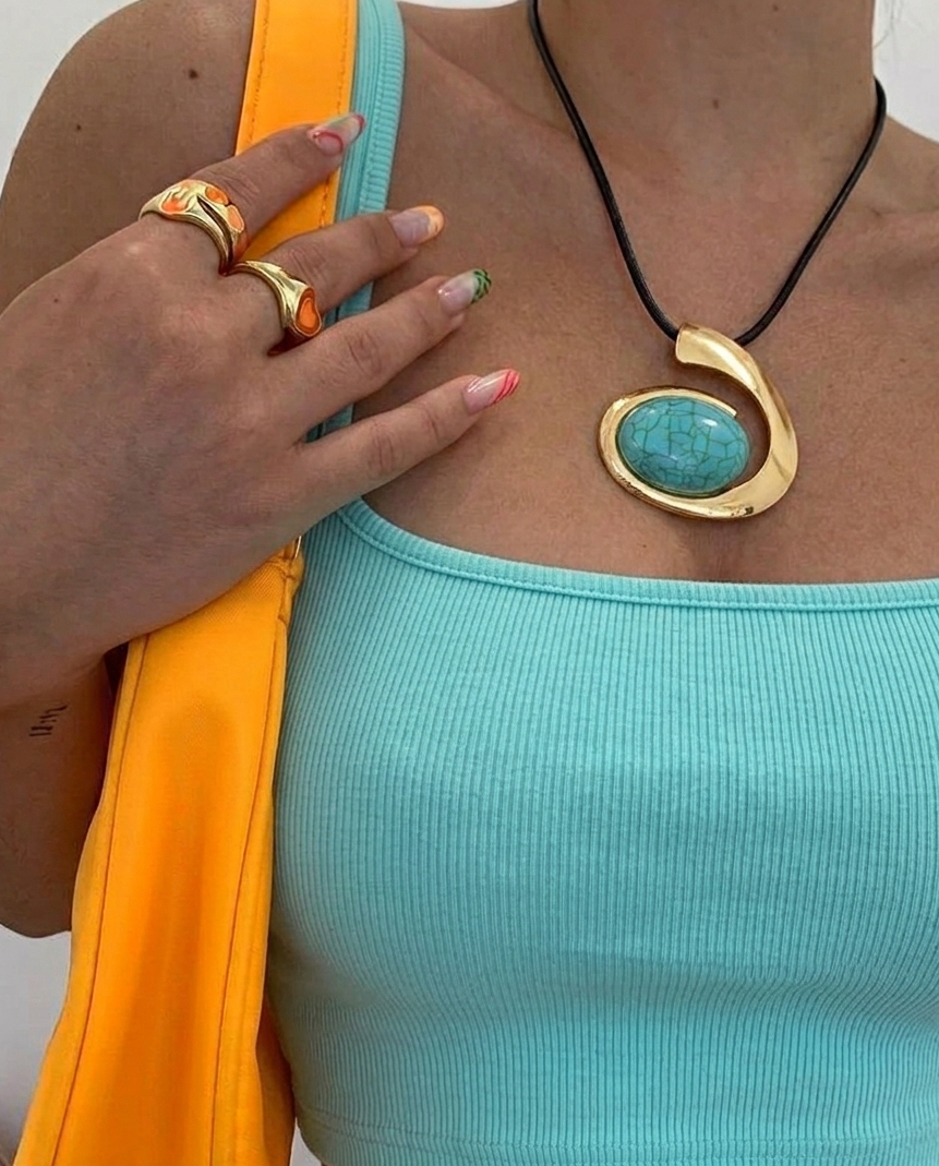 Azure Stone Harmony Necklace
