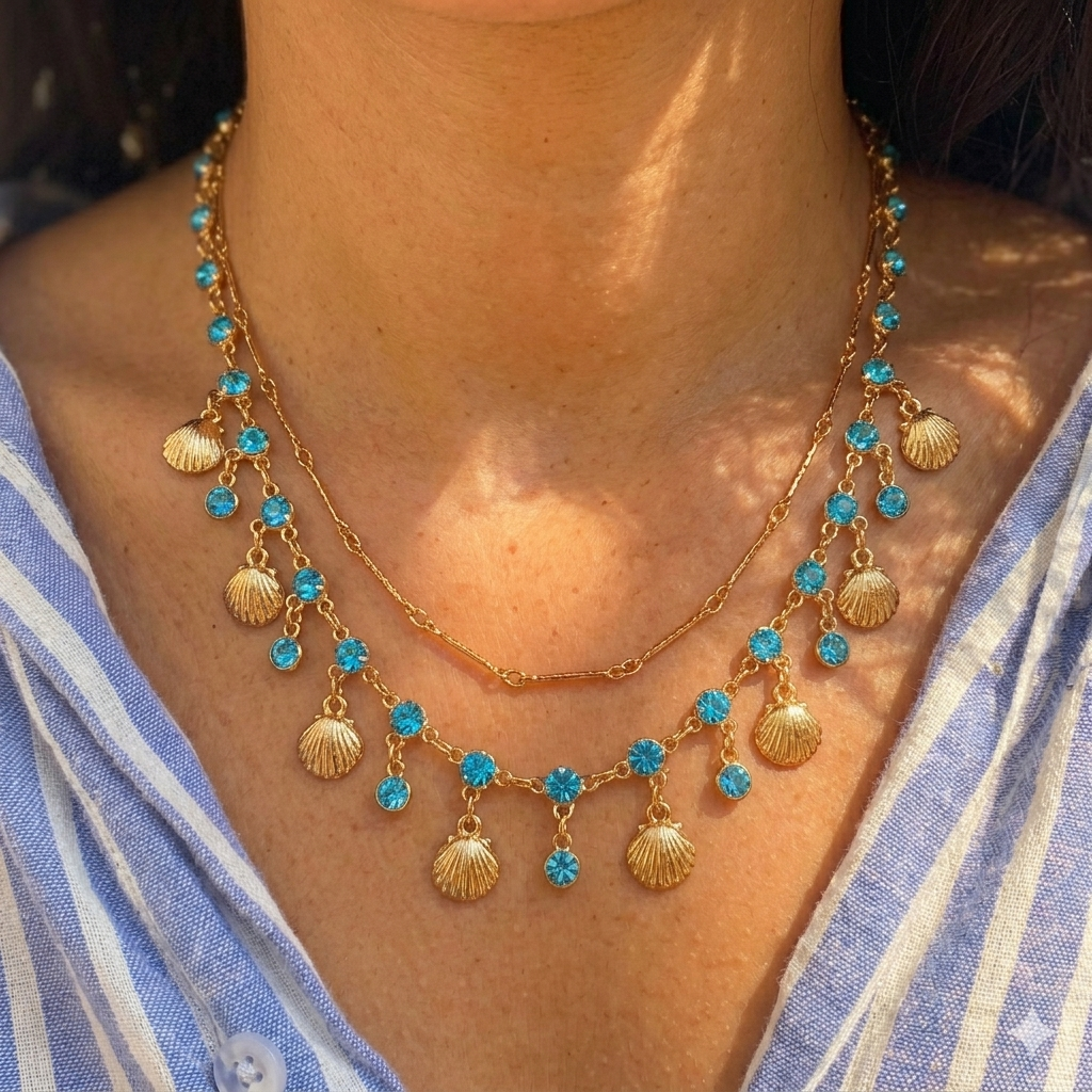 Ocean Muse Charm Necklace