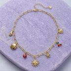 Sun Kissed Charms Necklace
