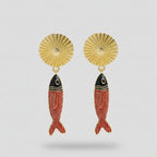 Flower Fish Earrings