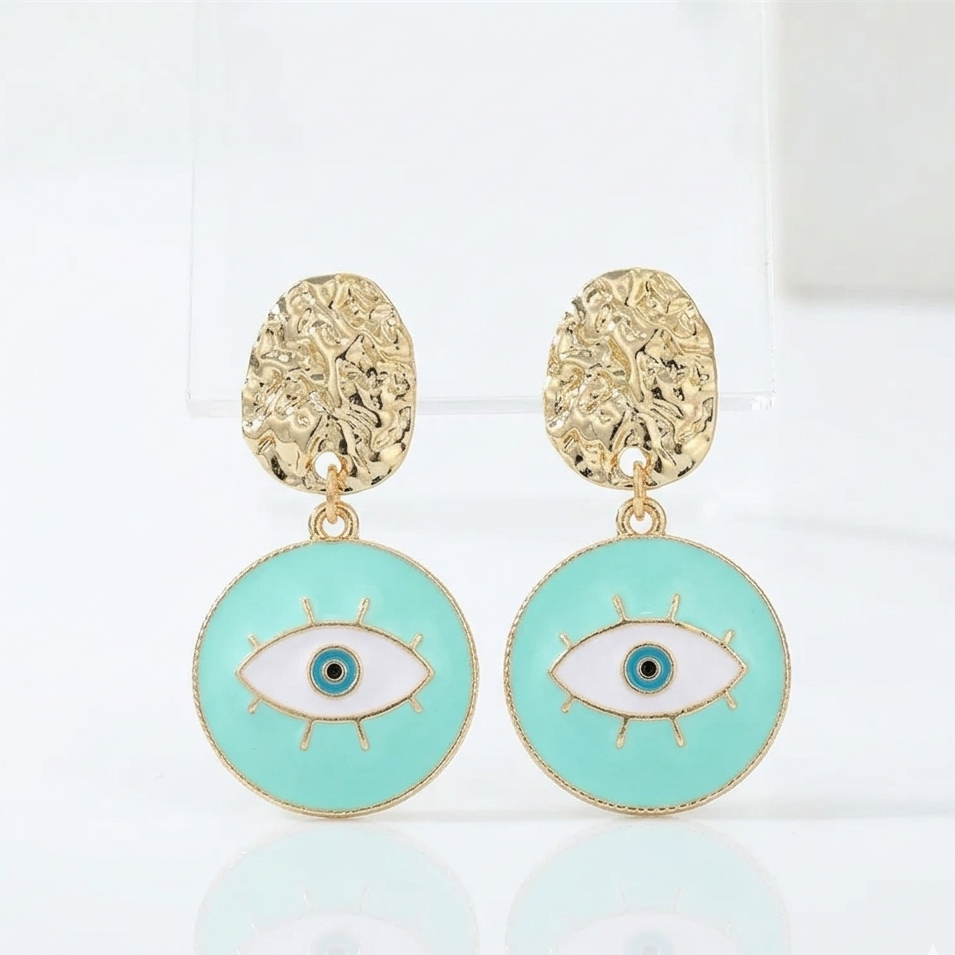 Inlaid Drop Earrings