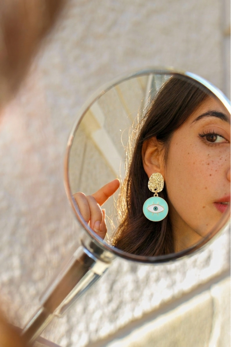 Inlaid Drop Earrings