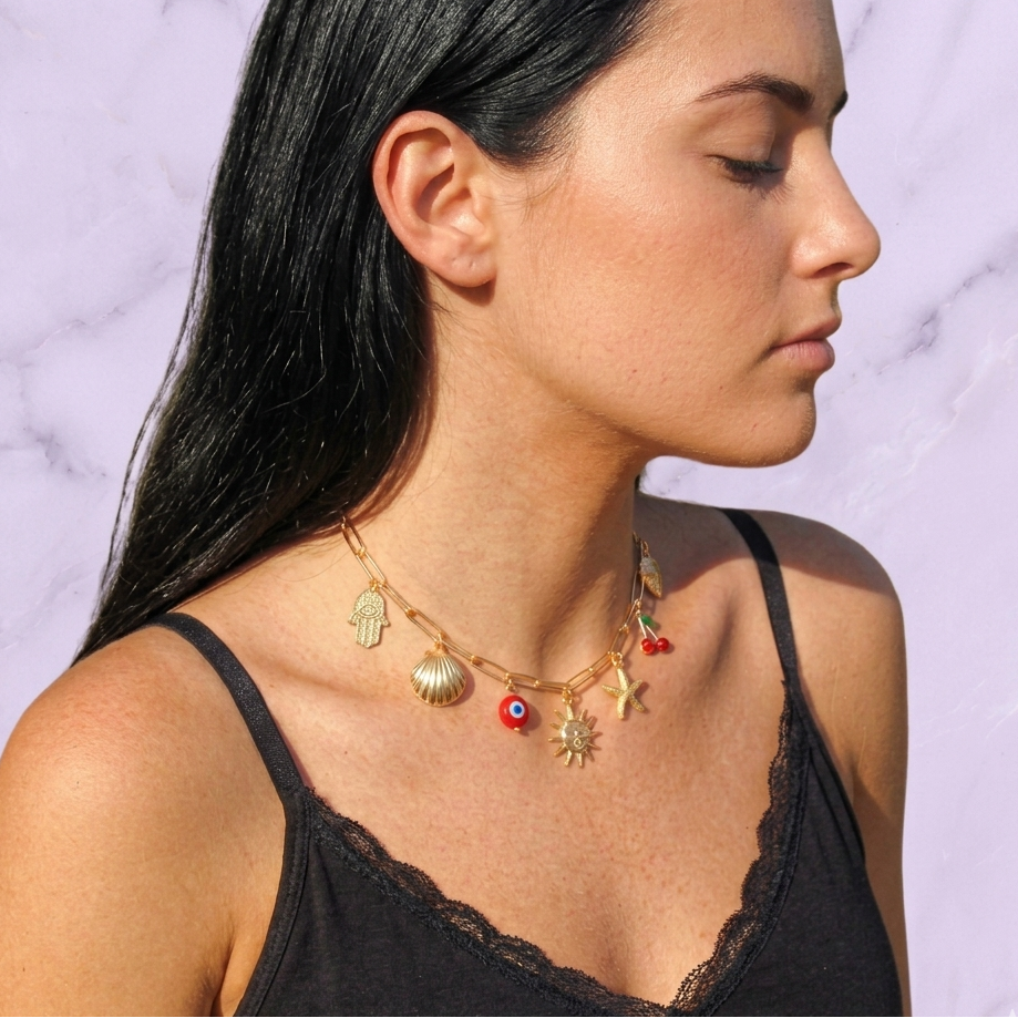 Sun Kissed Charms Necklace
