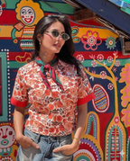 Women's Handcrafted Floral Shirt