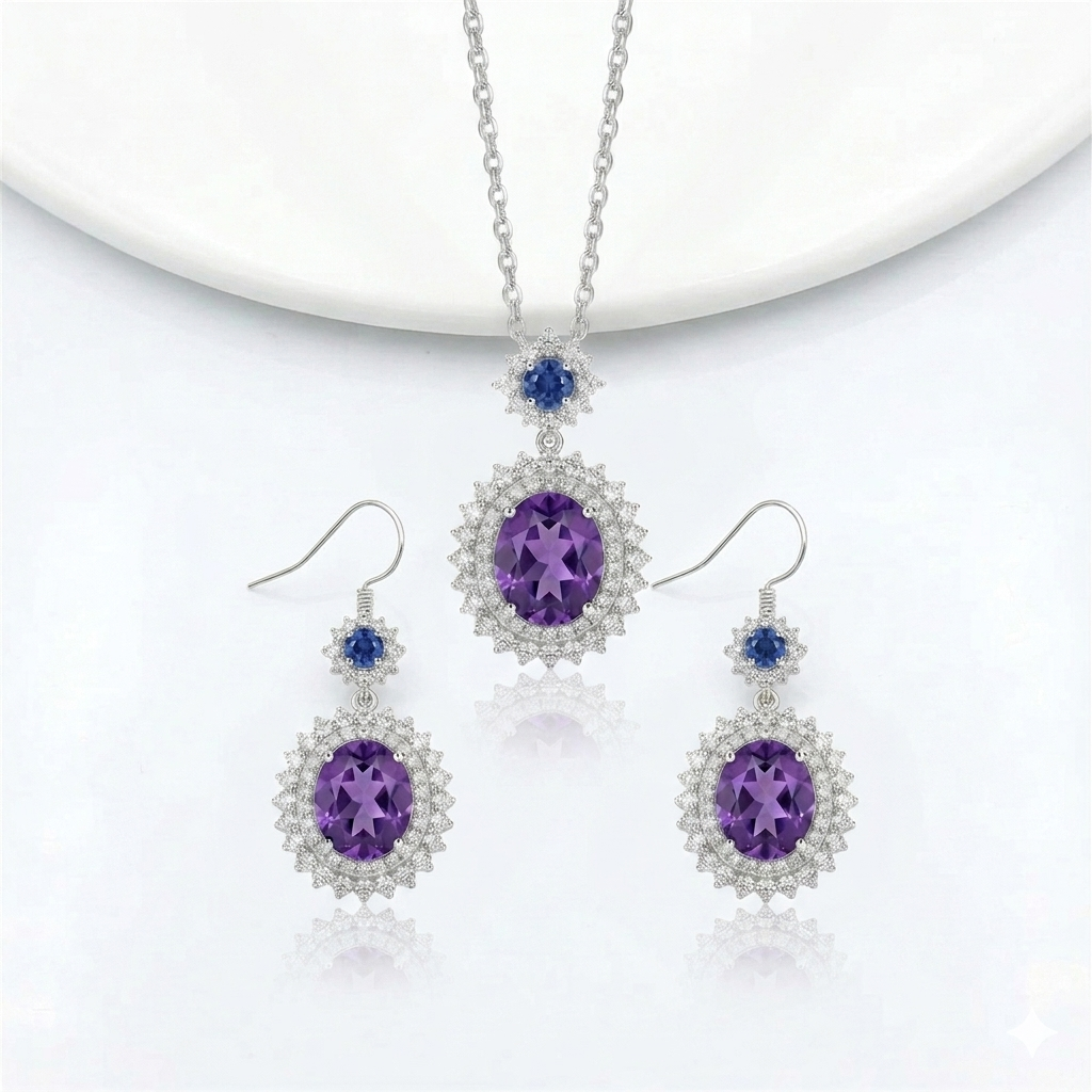 Vintage Court Style Necklace Set