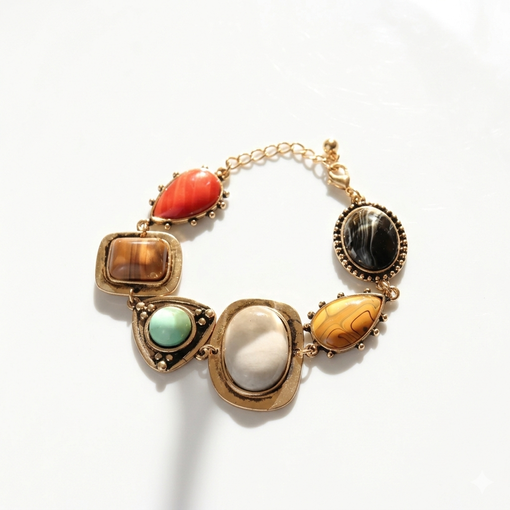 BohoAura Retro Geometric Bracelet