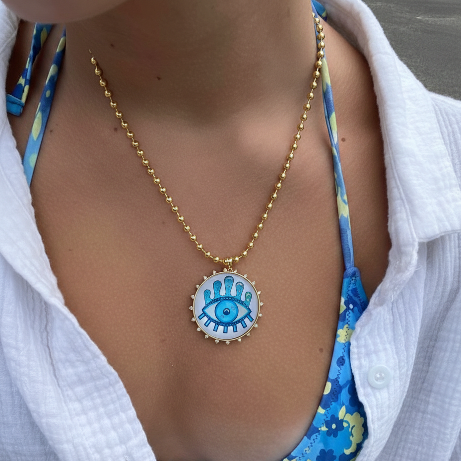 Auric Guardian Evil Eye Pendant