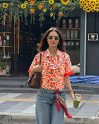 Women's Handcrafted Floral Shirt