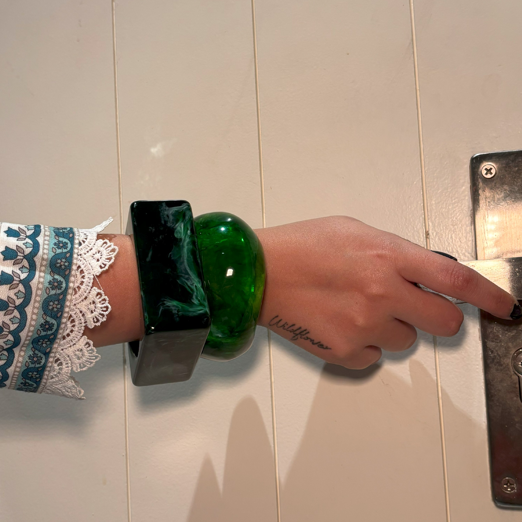 Irregular Dye Resin Bracelet Combo
