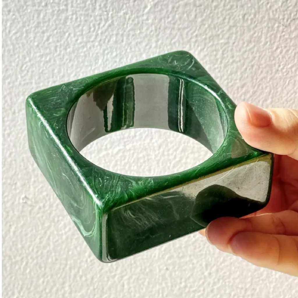 Irregular Dye Resin Bracelet Combo