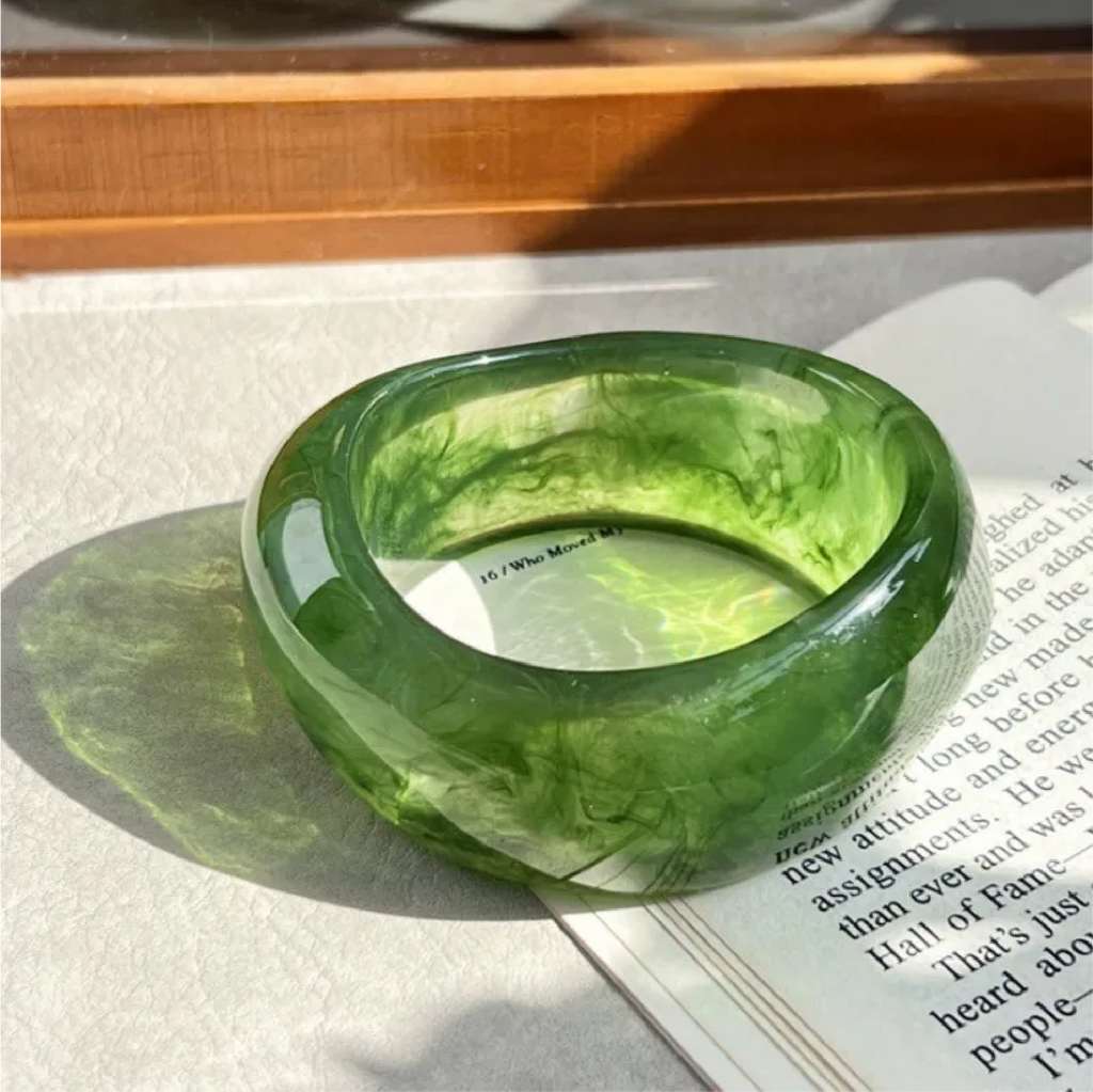 Irregular Dye Resin Bracelet Combo