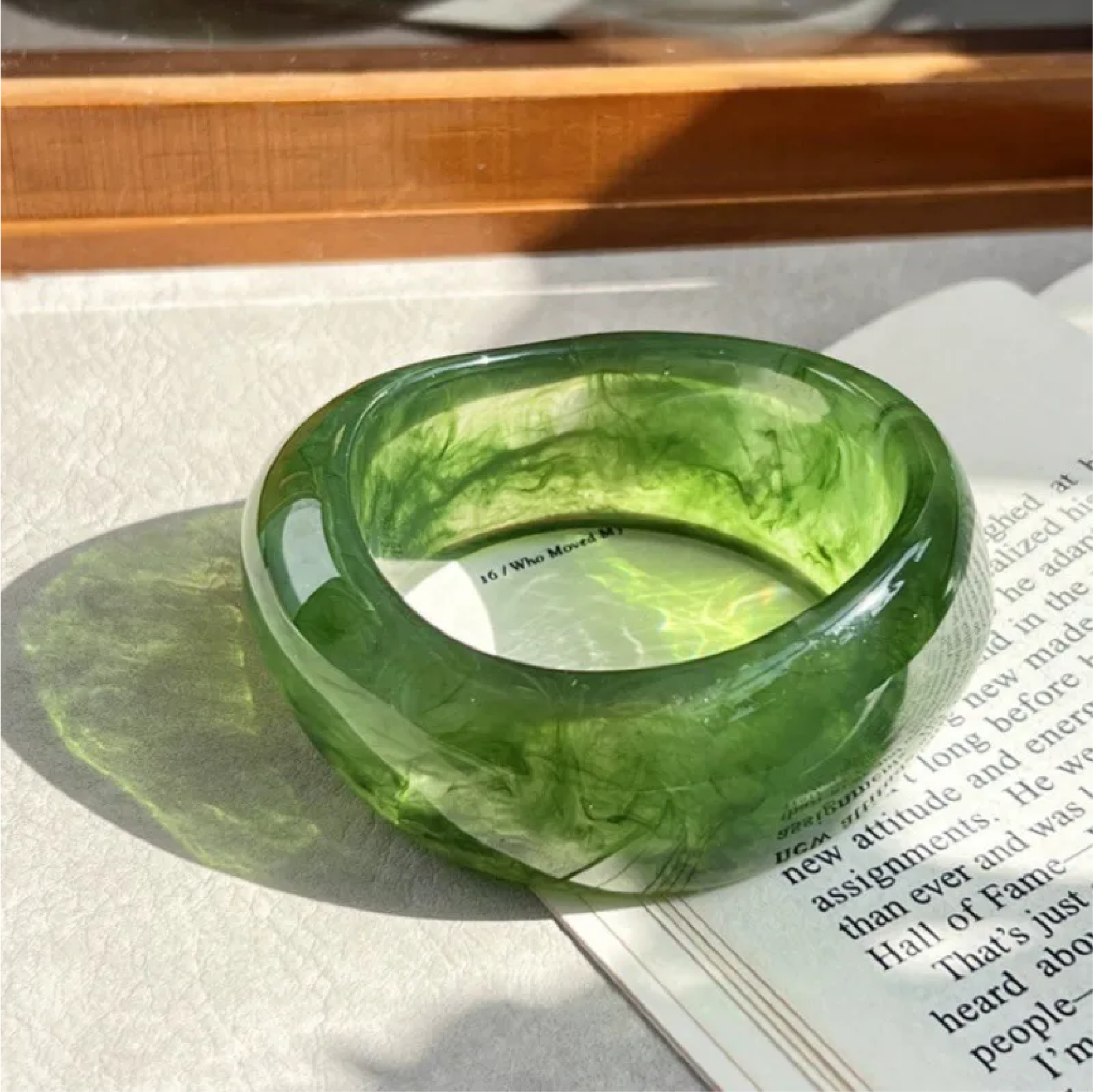 Irregular Dye Resin Bracelet Combo