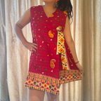 Scarlet Luxe Cotton Wrap Dress