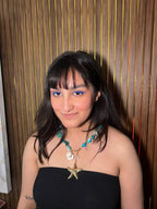 The Aquamarine Star Alloy Necklace