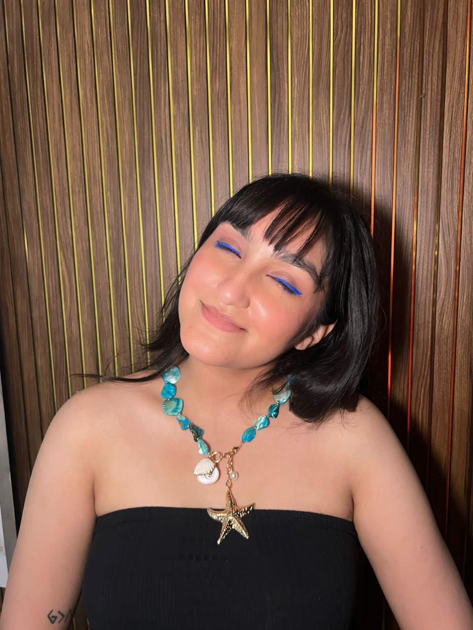 The Aquamarine Star Alloy Necklace