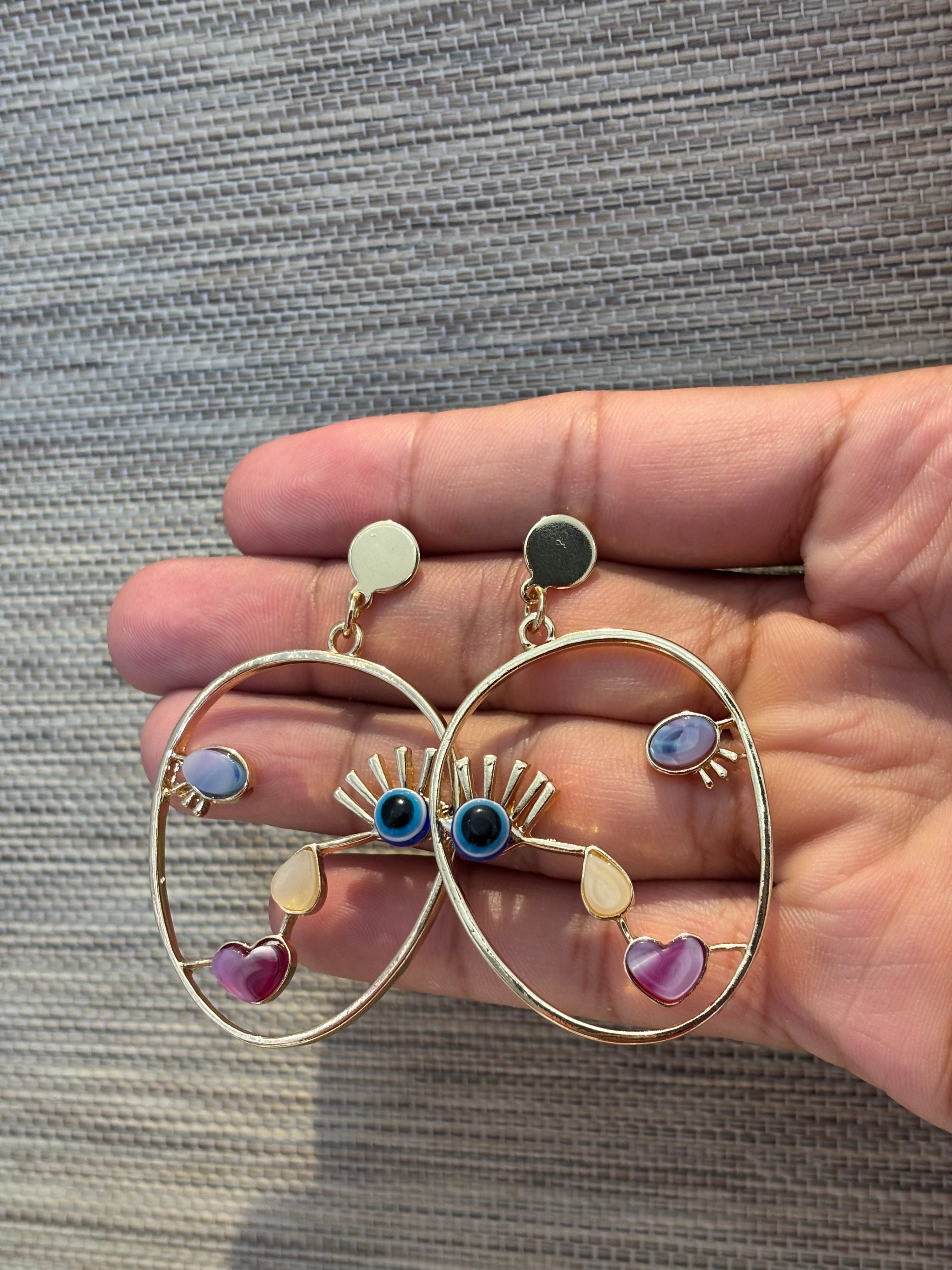 Celestia Eye Drop Earrings