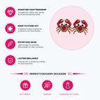 Ocean Crab Stud Earrings for Women | Quirky Statement Fashion Jewellery