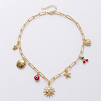 Sun Kissed Charms Necklace